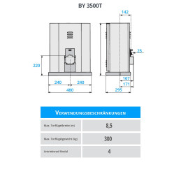 Schiebetorantrieb CAME BY 3500T